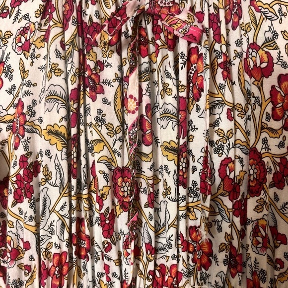 NWOT Kindred Floral Boho Pink Rayon Midi Sun Dress Size XL - Picture 5 of 10